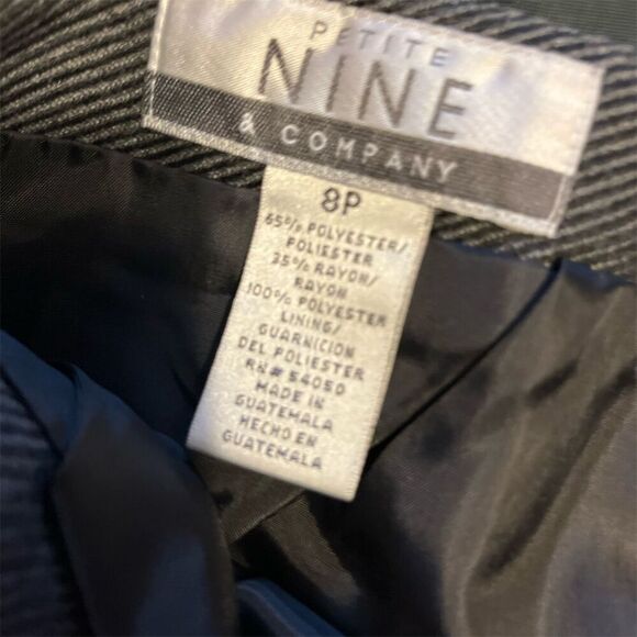 Nine & Co Women's Petite 8 Gray Pencil Skirt Knee Length - Picture 4 of 8